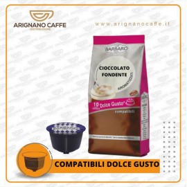 CAFFE' BARBARO DOLCE GUSTO 10 CAPSULE CIOCCOLATO FONDENTE SOLUBILE