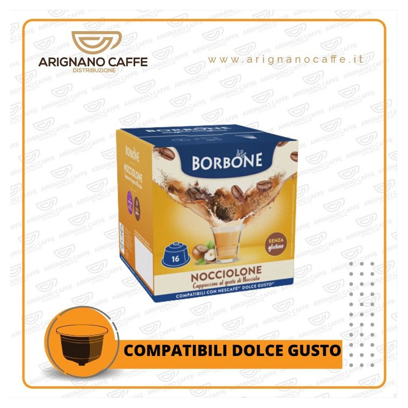 CAFFE' BORBONE DOLCE GUSTO 16 CAPSULE NOCCIOLONE