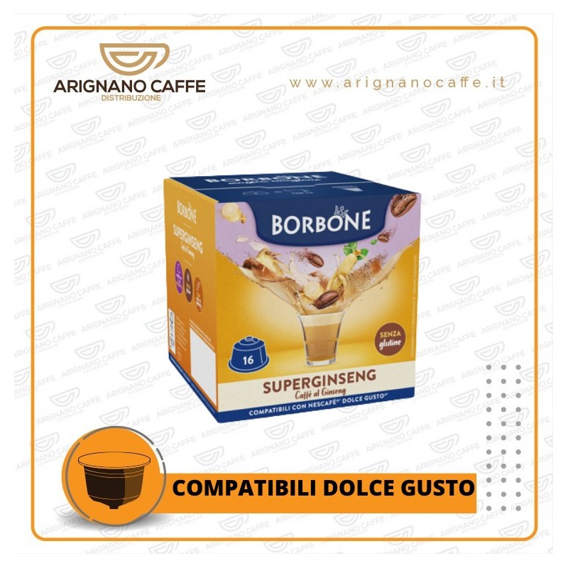 CAFFE' BORBONE DOLCE GUSTO 16 CAPSULE SUPER GINSENG