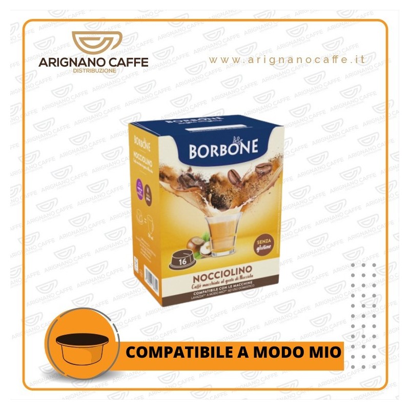 CAFFE' BORBONE A MODO MIO 16 PZ NOCCIOLINO