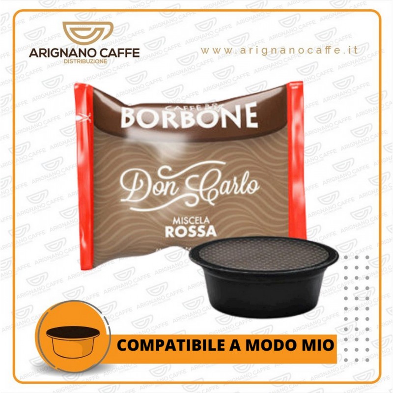CAFFE' BORBONE DON CARLO 100 CAPSULE MISCELA ROSSO