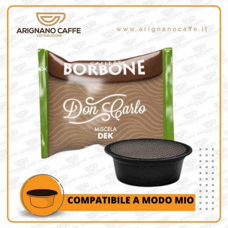 CAFFE' BORBONE DON CARLO 100 CAPSULE MISCELA DEK